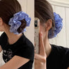 Double Layer Striped Love Hair Ring Fabric Handmade High Elastic Women