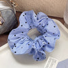 Double Layer Striped Love Hair Ring Fabric Handmade High Elastic Women