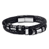 Double Loop Woven Leather Rope Men's Bracelet Fashion Personality Jewelry Bracelet Wholesale Vintage Handmade Cowhide