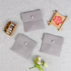 Double Sided Velvet Snap Button Jewelry Packaging Pouch Fabric Necklace Storage Bag Moisture Proof Scratch Resistant
