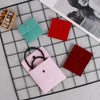 Double Sided Velvet Snap Button Jewelry Packaging Pouch Fabric Necklace Storage Bag Moisture Proof Scratch Resistant