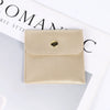 Double Sided Velvet Snap Closure Jewelry Storage Pouch Flip Pocket Fabric Packaging Bag For Rings And Earrings