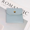 Double Sided Velvet Snap Closure Jewelry Storage Pouch Flip Pocket Fabric Packaging Bag For Rings And Earrings