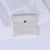 Double Sided Velvet Snap Closure Jewelry Storage Pouch Flip Pocket Fabric Packaging Bag For Rings And Earrings