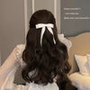 Doublelayer Hairpins With Bow Ribbons Balletstyle Handmade Polyester Fiber Women's Hair Accessories