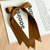 Doublelayer Hairpins With Bow Ribbons Polyester Fiber Handmade Women's Hair Accessories