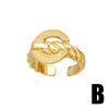 Doublelayer Ring Jewelry Retro Highgrade Goldplated For Female