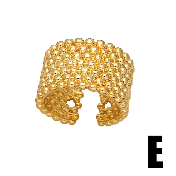 Doublelayer Ring Jewelry Retro Highgrade Goldplated For Female
