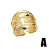 Doublelayer Ring Jewelry Retro Highgrade Goldplated For Female