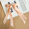 Doublelayer Satin Ribbon Bow Duckbill Clip Women's Handmade Cloth Hair Accessory