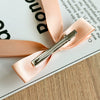 Doublelayer Satin Ribbon Bow Duckbill Clip Women's Handmade Cloth Hair Accessory