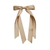 Doublelayer Satin Ribbon Bow Duckbill Clip Women's Handmade Cloth Hair Accessory