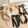 Doublelayer Satin Ribbon Bow Duckbill Clip Women's Handmade Cloth Hair Accessory
