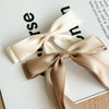 Doublelayer Satin Ribbon Bow Duckbill Clip Women's Handmade Cloth Hair Accessory
