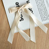 Doublelayer Satin Ribbon Bow Duckbill Clip Women's Handmade Cloth Hair Accessory