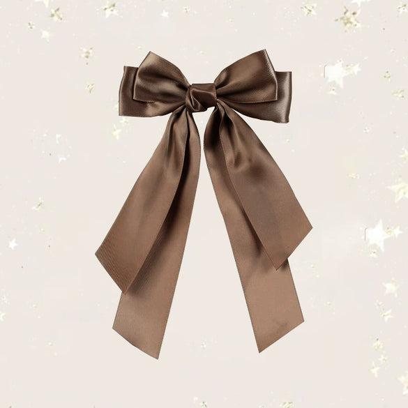 Doublelayer Satin Ribbon Broken Bow Hairpin Polyester Handmade Women's Hair Accessories