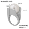 Doublelayer Shell Bead Jewelry Set Electroplated 316L Stainless Steel Earrings Necklace Ring For Women