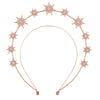 Doublelayer Sixpointed Star Boho Headband Metal Electroplated Women's Hair Accessories