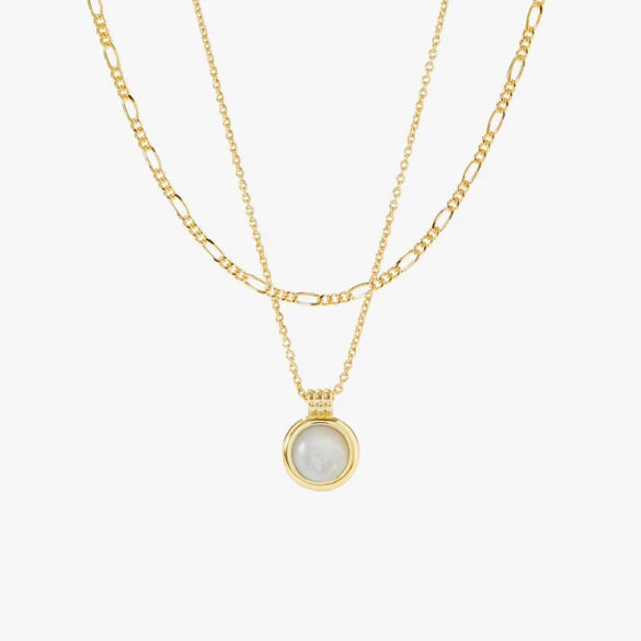 Doublelayer Spot Normcore Women's Necklace Layered Clavicle Chain With Star Zircon Stacked Copper Plated Ochain