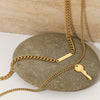 Doublelayer Square Pendant Necklace In Highgrade Stainless Steel With Electroplating Treatment Unisex Fashion Ol Style
