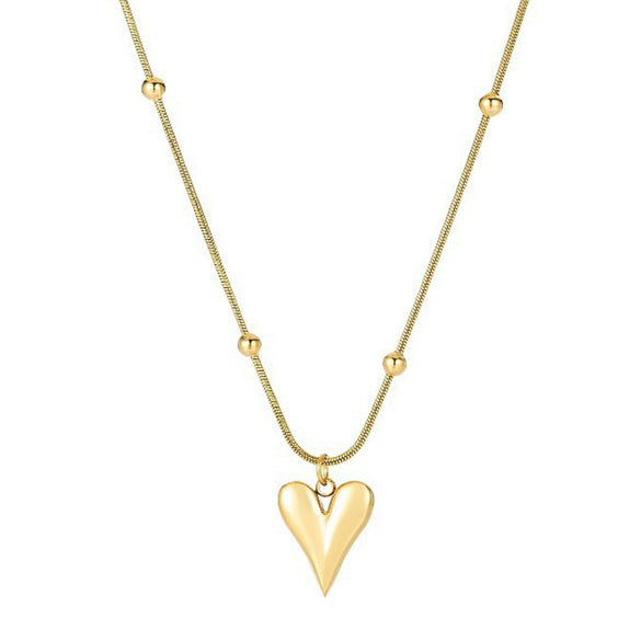 Doublelayer Stacked Women's Hiphop Snake Bone Chain Clavicle Chain In Titanium Steel With Ushaped Pattern Alloy Silver Plated Gold Plated And Electroplated