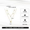 Doublelayered Freshwater Pearl Clavicle Chain Fourleaf Clover Sterling Silver Women's Necklace