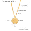 Doublesided Letter Overlapping Clavicle Necklace Bracelet Set Stainless Steel Diamondencrusted Electroplated For Women