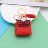 Doublesided Pu Leather Cartoon Owl Coin Purse Bag Keychain Pendant Modern Simplicity Style