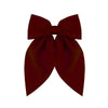 Doublesided Satin Bow Handmade Women's Oneword Clip Hairpin