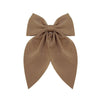 Doublesided Satin Bow Handmade Women's Oneword Clip Hairpin