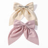 Doublesided Satin Bow Handmade Women's Oneword Clip Hairpin