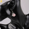 Dragon Winding Around Bead Drop Earrings In Natural Stone And Copper Multicolor Minimalist Jewelry For Women