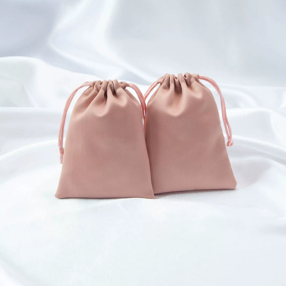 Drawstring Satin Silk Jewelry Storage Bag