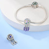 Dream Catcher Moon Beads Pendant Diy Jewelry Accessories Bracelet Silver Plated Dripping Oil Style