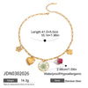 Dried Flower Necklace Stainless Steel Electroplated Women's