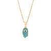 Drop Oil Eye Necklace Palm Pendant Jewelry Stainless Steel Personalized