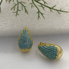Drop Shape Copper Inlaid Zircon Women's Light Luxury Highend Elegant Earrings Jewelry