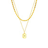 Drop Shaped Rectangular Single Diamond Eight Awn Star Titanium Steel Necklace With Electroplating Treatment For Women All Match Non Fading Clavicle Chain Accessories