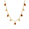 Drop Tassel Rhinestone Clavicle Necklace 316L Stainless Steel Zircon Light Luxury Geometric Electroplated Jewelry