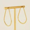 Dropshaped 316L Stainless Steel Geometric Minimalist Electroplated 18K Gold Plated Women's Earrings