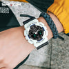Dual Movement Electronic Resin Outdoor Leisure Sports Waterproof Round Dial Youth Watch