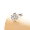 Ear Bone Nail Metal Geometric Hollow Star Inlaid With Zircon Fashion Style