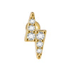 Ear Bone Stud And Chain Earrings Copper Inlaid White Blue Zircon Stainless Steel