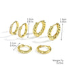 Ear Buckle Artificial Crystal Geometric Electroplating Simple Light Luxury Highend