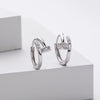 Ear Buckle Jewelry Women S925 Sterling Silver Geometric Electroplated