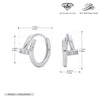 Ear Buckle Jewelry Women S925 Sterling Silver Geometric Electroplated