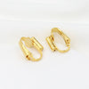 Ear Clip Converter 18K Gold Plated U Shaped