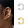 Ear Clip Earrings Zirconia Geometric Light Luxury Style