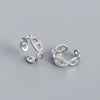 Ear Clip 925 Silver Geometric Electroplating Jewelry