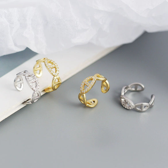 Ear Clip 925 Silver Geometric Electroplating Jewelry